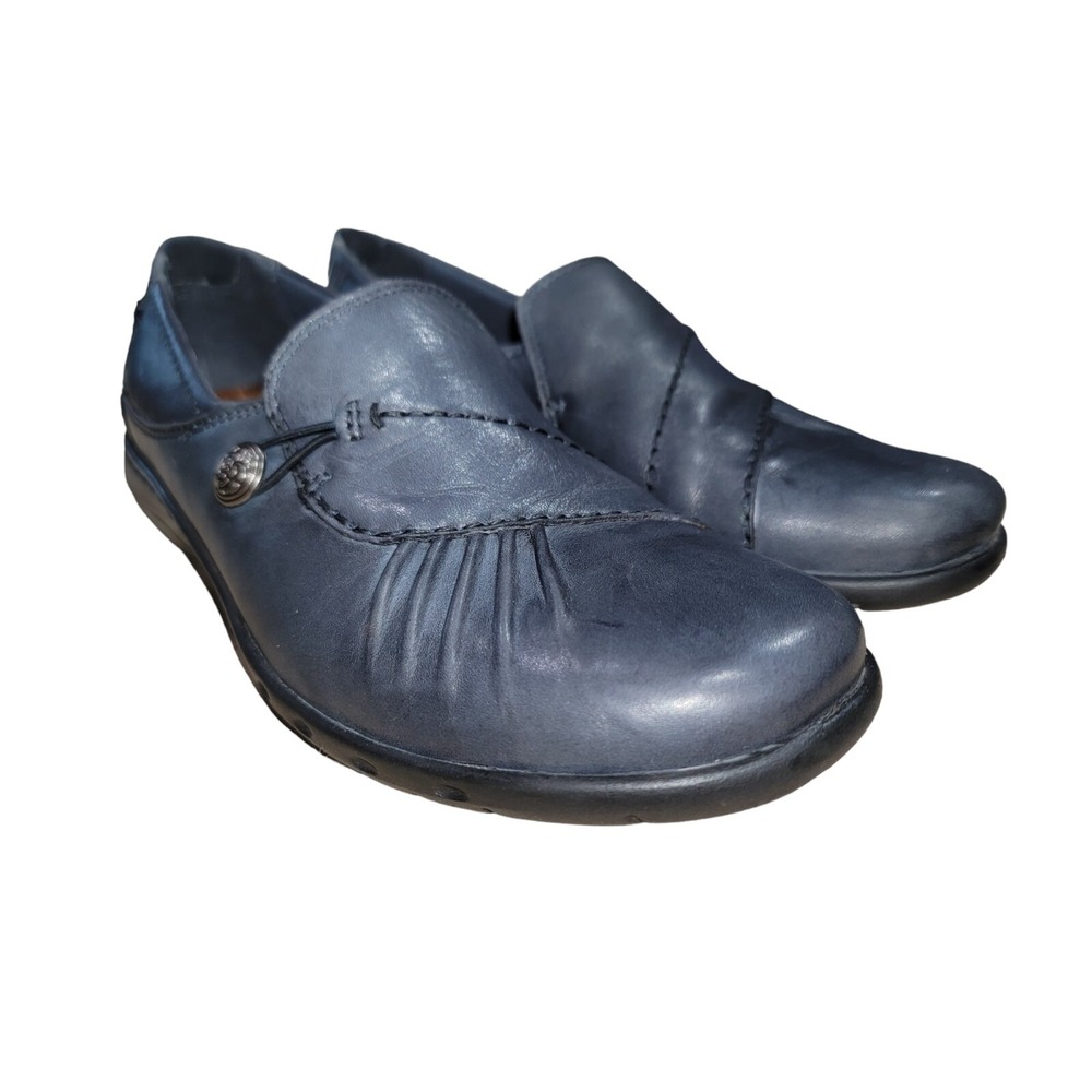 New Balance Cobb Hill Paulette Womens Gray Leather Flats Slip On Shoes‎ Size 7 M